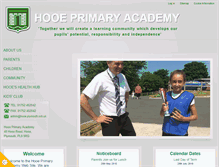 Tablet Screenshot of hooeprimary.co.uk